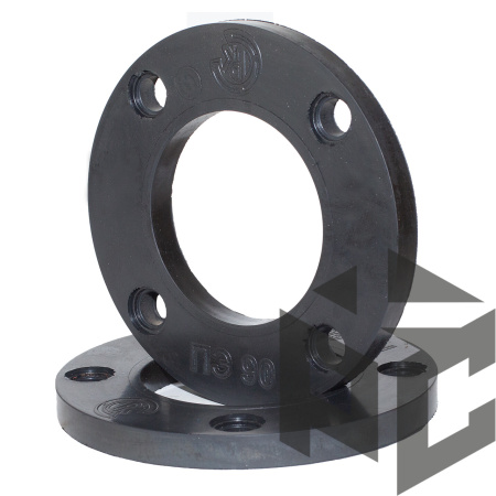 Фланец с полимерным покрытием Ду 80 (ПЭ 90) Ру 10-16 (5 мм) Техкомплект от производителя "Рускон"