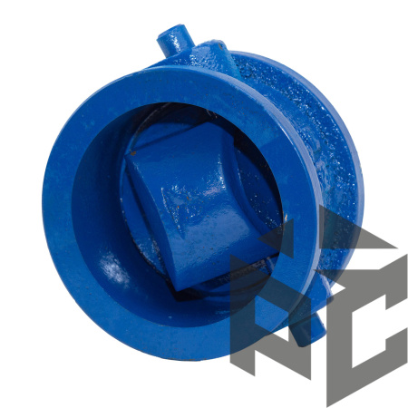 Клапан обратный чугунный поворотный (19ч21бр) Ду 150 Ру 16 межфл КАЗ от производителя "Рускон"